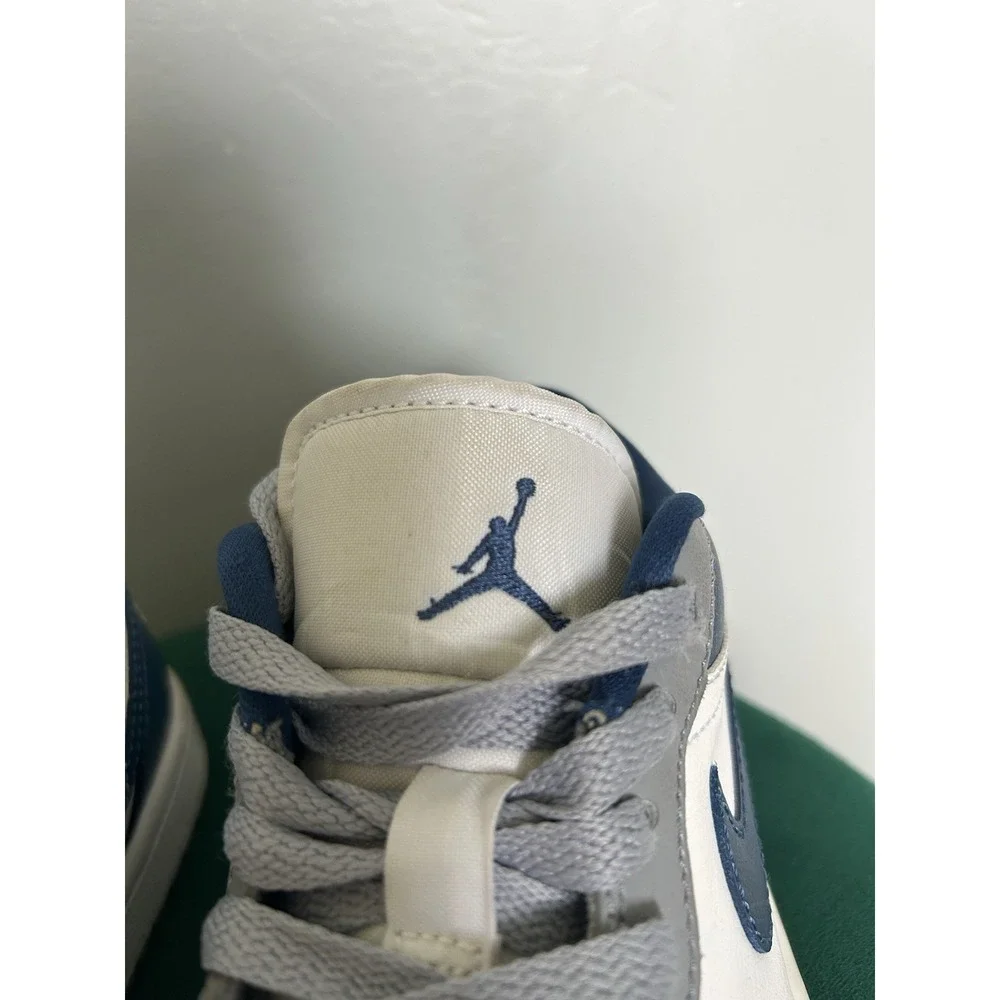 Nike Air Jordan 1 Low Stealth French Grey Blue DC0774-042 Mens Trainers Size 5